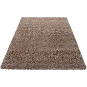 Muratap Basic shaggy vloerkleed caramel hoogpolig- 300x400 cm
