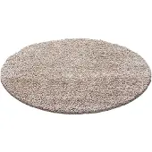 Muratap Basic rond shaggy vloerkleed hoogpolig- 200 cm rond