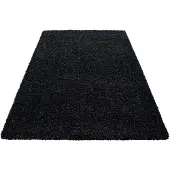 Muratap Basic shaggy vloerkleed antraciet hoogpolig- 120x170 cm