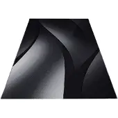 Muratap Plus vloerkleed laagpolig tapijt woonkamer zwart / grijs- 120x170 cm