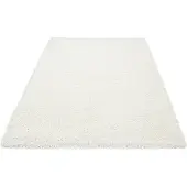 Muratap Basic shaggy vloerkleed creme hoogpolig- 80x150 cm