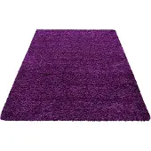 Muratap Basic shaggy vloerkleed paars hoogpolig- 200x290 cm