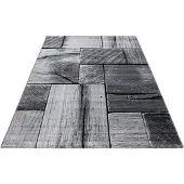 Muratap Parma design vloerkleed / grijs laagpolig- 80x150 cm