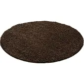 Muratap Basic rond shaggy vloerkleed hoogpolig- 80 cm rond