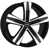 Mak Litá velg STONE 5, afmetingen 7.5x18, steek 5x114,3, ET 38, kleur: zwart, glanzend