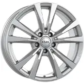 Rial Litá velg, M12, 7 inch breed, 17 inch diameter, 5 boutgaten, 112 mm steek, 48,5 mm naafgat, kleur: zilver