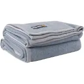 Good Night Silver Deken - 100% Wol - 180x240 Cm - Bleu
