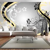 Artgeist Fotobehang – Behangpapier - Fotobehang XXL - Art-flowers (yellow) 500x280 -