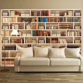 Karo-art Fotobehang - Bibliotheek thuis