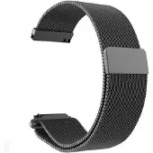 SmartphoneClip Horlogeband - Milanees - 20mm - zwart - Horlogebandjes