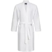Morgenstern badjas Luca wafelstof Kimono 120cm Wit S