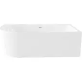 Best design Ligbad Munster Half Vrijstaand 180x80 Rechts Glans Wit