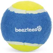 Beeztees Hondenspeelgoed Tennisbal Blauw / Geel D 10 Cm