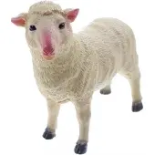 Johntoy Animal World schaap 20 cm beige