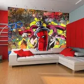Artgeist Fotobehang – Behangpapier - Fotobehang - Graffiti monster 300x231 -