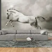 Artgeist Fotobehang – Behangpapier - Fotobehang - Wilde hengst 400x309 -