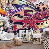 Artgeist Fotobehang – Behangpapier - Fotobehang - Cool Graffiti 100x70 -
