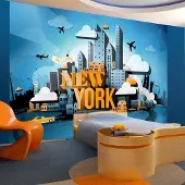 Artgeist Fotobehang – Behangpapier - Fotobehang - New York - welcome 250x175 -