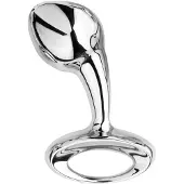 NJOY M - medium metalen buttplug (zilver)