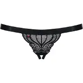 Obsessive String met Open Kruis – Erotisch Onderbroek - Maat L/XL – Zwart