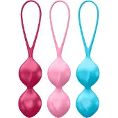 Satisfyer V Balls - kegelbal set - duo + extra bal - siliconen - 3 stuks