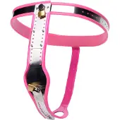 Master Series Roze Stainless Steel Adjustable Female Chastity Belt