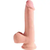 King Cock - King Cock - Triple Density Dildo met Balzak - 19 cm