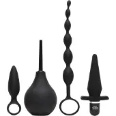 Fifty Shades of Grey - 4-delige anale set - siliconen - zwart