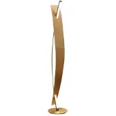 LUCANDE Vloerlampe , Marija, dimbare, Goud / Messing, Woonkamer, Metaal, Modern