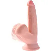 King Cock - 3D Cock Swinging Balls 6 Inch - Dildos Realistics Lichte Beige