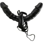 Pipedream - Opzetbare dubbele vibrator (zwart) - Fetish