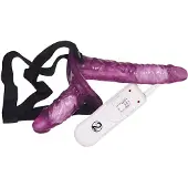 You2Toys Vibrating Strap on Duo Dildo