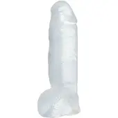 Crystal ‚Äì Strakke Doorzichtige Dildo in Natuurlijke Look voor een Stevig Onderonsje ‚Äì 23 cm - Transparant