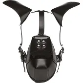Master Series Puppy Play Masker Met Ballgag - Zwart