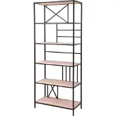 4livingz Wandrek napoli recht stevig industrieel wandrek 173x74x70 cm