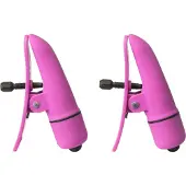 Calexotics Tepelklemmen met Vibrator - Roze