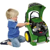 Klein Toys John Deere trekker motorblok - 56 demonteerbare en repareerbare onderdelen - incl. licht- en geluideffecten - 43x40x52,5 cm - groen geel