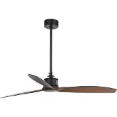 Faro Just Plafondventilator Black | Walnut | M (Ø128cm)
