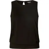 Base Level Curvy mouwloze top Yasmina zwart female | Maat: 50
