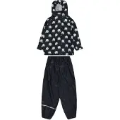 CeLaVi Regenkleding m. Bretellen - PU - Dark Navy m. Olifanten - - 100 - Regenkleding