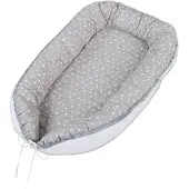Babybay Babymat parelgrijs met sterretjes