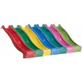 Kbt HDPE glijbaan met golf - 'Rex' - 2.40m/1.20m - rood