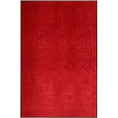 vidaXL Deurmat wasbaar 120x180 cm rood