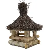 Garden Spirit Voederhuisje Hangend Voederhuis Wilgen dak - - GS767700 - Vogelvoederhuisje voor Vogels