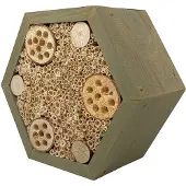 Garden Spirit Bijenhotel Hexagon - Bijenhuis - Garden Spirit - Grijs - GS93000