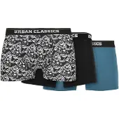 Urban Classics Boxershorts hemelsblauw / zwart / wit