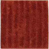 Casilin WC-mat Antislip California - 60x60cm - Vierkante Badmat - Waterabsorberend - Wasbaar en Sneldrogend - 100% Katoen - Terracotta, Oranje