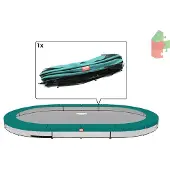 Berg Trampoline Rand ovaal Favorit Grand inground 520x345 cm Groen