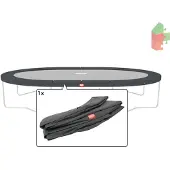 Berg Trampoline Rand ovaal Favorit Grand 520x345 cm Grijs