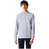 Lacoste Polo Men L1313 Longsleeve Classic Fit Silver Chine-11